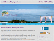 Tablet Screenshot of beachweddingsbyjoanie.com